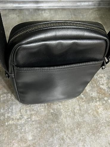 Алтын зер буюмдар: Сумка H&M через плечо мужская, компактная, черная — 2