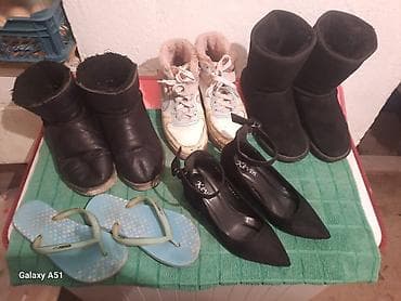 зимний обувь женский: Набор обуви (женская/подростковая, разный сезон), комплектом: - Угги — 3