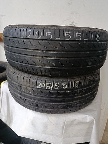 Шины 205 / 55 / R 16, Лето, Б/у, Пара, Легковые, Япония