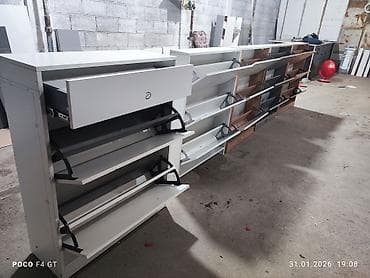 аксессуары для мебели: Тумба и подставка для обуви, МДФ, цвет - Белый — 2