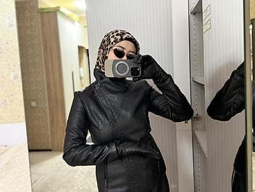 Кожаная куртка, Косуха, Экокожа, Приталенная модель, S