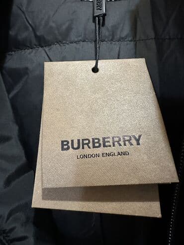 купить рабочие сапоги с утеплителем: Мужская куртка, 3XL, Burberry, Новый, цвет - Черный — 1