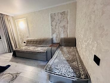 үй эмерек: Комплект мягкой мебели: диван + кушетка с общей консолью-столиком - — 2