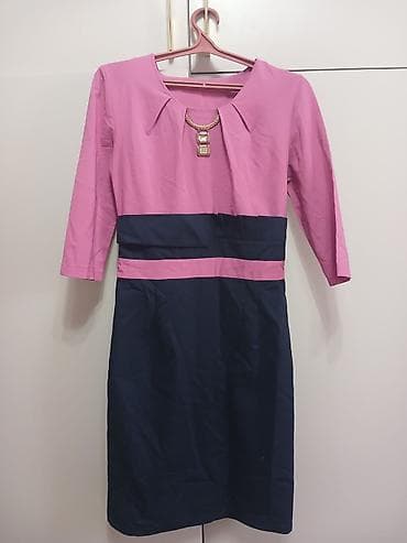 Платья: Повседневное платье, Made in KG, Осень-весна, Длинная модель, Футляр, L — 1