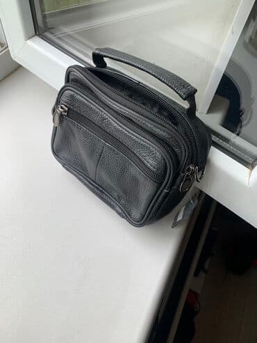 кошелек мужской бишкек: Барсетка, Материал: Искусственная кожа, Застежка на молнии, Множество карманов, Регулируемый ремень, Новый — 1