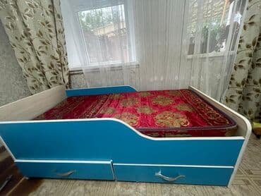 кровать с ящиками односпальная: Детская односпальная кровать с бортиками и выкатными ящиками для — 4