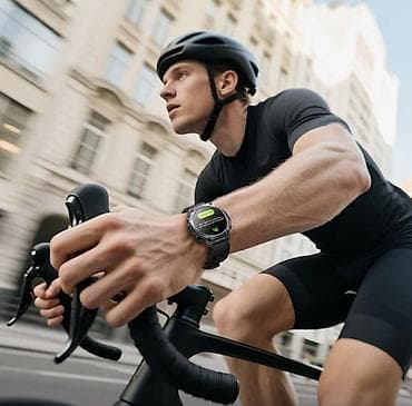 Apple Watch: Смарт-часы спортивного дизайна (серый корпус, черный ремешок) — 9