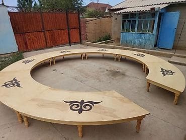 Улуттук кыргыз үстөлү, Бүктөө, Башка материал