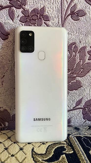 сканер: Samsung Galaxy A21S, 64 ГБ, цвет - Белый, 2 SIM — 1