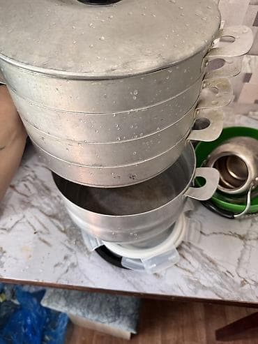 marshall major 4: Мантоварка/пароварка многоярусная из алюминия. - Конструкция: нижняя — 5