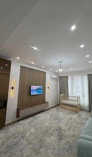flat osh: 3 комнаты, 105 м², Асанбай мкр Элитка, 11 этаж, Дизайнерский ремонт — 6