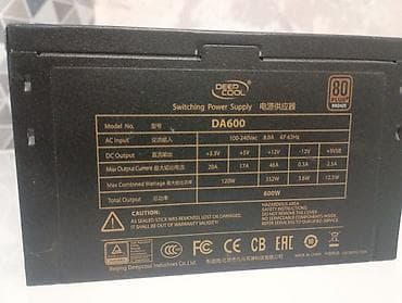 Блок питания, Б/у, DeepCool, 600 Вт, 80 Plus, 600 Вт at lalafo.kg Блок питания, Б/у, DeepCool, 600 Вт, 80 Plus, 600 Вт