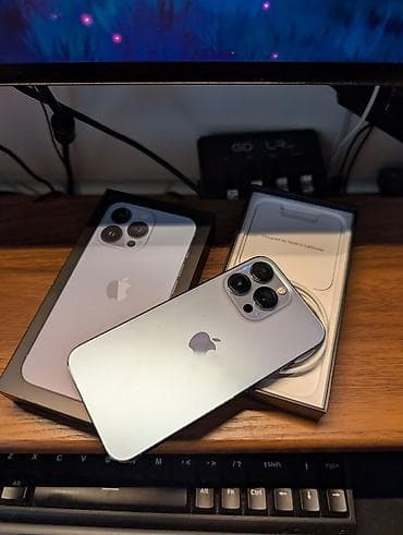 IPhone 13 Pro, Б/у, 128 ГБ, Sierra Blue, Коробка, 87 %