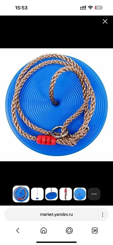 верёвка: Детские подвесные качели со спинкой и перемычкой - Тип: подвесные — 5