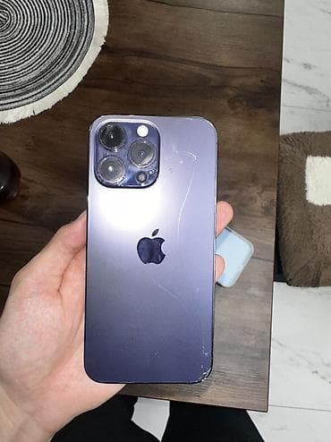 IPhone 14 Pro Max, Б/у, 256 ГБ, Deep Purple, Чехол, 87 %