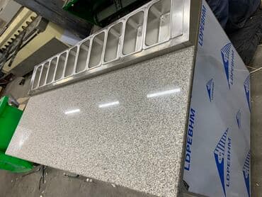 для кафе ресторанов: Стол для пиццы с мраморной столешницей — 3