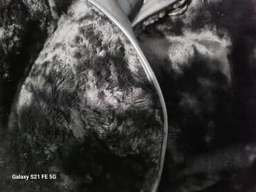 женские махровые халаты больших размеров: Шуба с капюшоном из натурального меха (овчина), капюшон норка, чёрный — 2