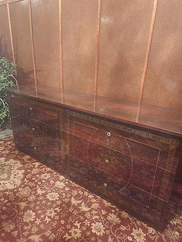 Спальный гарнитур, Дерево, цвет - Коричневый