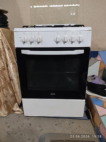 Комбинированная плита, Beko, Б/у, Напольная, Механическая — 1
