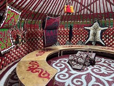 Аңчылык жана балык уулоо: Боз үйлөрдү ижаралоо, Каркасы Жыгач, 75 баш, Казан, Идиш-аяк, Полу менен — 3