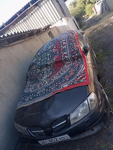 Nissan Almera (седан), черный цвет, на киргизских номерах 03 KG 852 — 1
