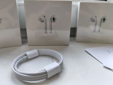 скупка аирподс: Вкладыши, Apple, Новый, Беспроводные (Bluetooth), Классические — 3