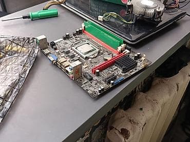 matrex 55: Материнская плата для ПК, Б/у, LGA1155, Micro-ATX — 1