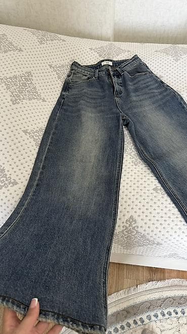 идеальное: Джинсы широкие (варёнка индиго) - Посадка: высокая Идеально сидят👌 на — 1