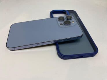 iphone 13 цена бишкек: IPhone 13 Pro, Колдонулган, 128 ГБ, Көгүлтүр, Коргоочу айнек, Каптама, 87 % — 3