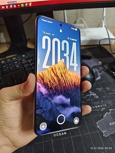 Техника и электроника: Realme Б/у, 256 ГБ, цвет - Синий, 2 SIM — 1
