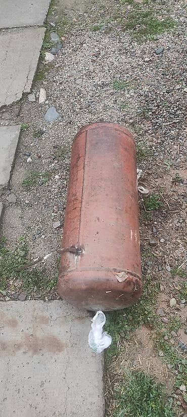 Үй жана бакча үчүн баардык: Газ балон, переделанный как водонагреватель, объем 50 литров, в — 2