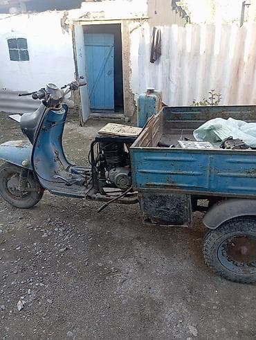 мапет матор: Моторная трёхколёсная тележка (мототрицикл) с грузовой платформой. - — 2