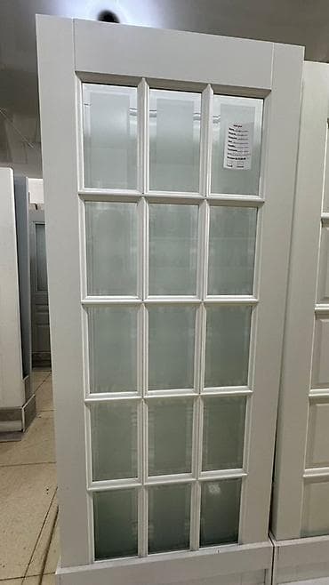 Эшиктер үчүн айнектер: Межкомнатная дверь со стеклянными вставками - Материал полотна — 1