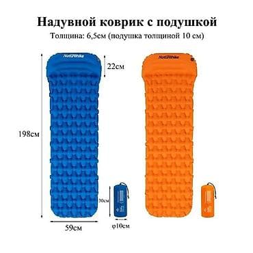 похода: Надувной матрас, Б/у, Односпальный, Другой бренд, Самовывоз, Платная доставка, длина - 198 см — 2