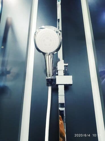 купить смеситель душевой кабины: Душевная стойка цвет белый-никель №4337А63М наш адрес АЮ GRANDул — 4