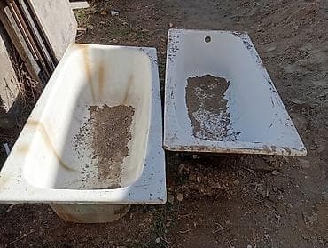 железный яшик: Чугунные ванны, 2 шт. - Материал: чугун с эмалевым покрытием - — 2