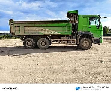 бак топливной: Самосвал HOWO (Sinotruk) 6x4, зеленый - Полная масса автомобиля — 3