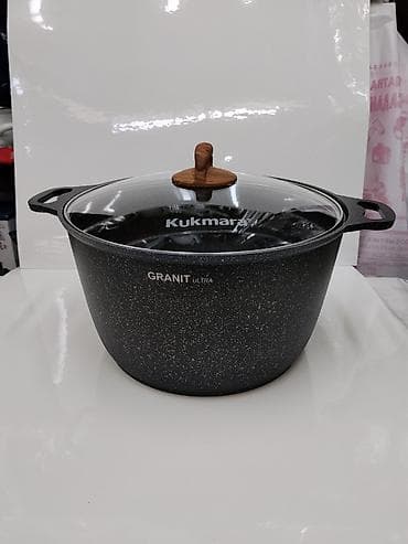 Казаны: Казан Kukmara GRANIT Ultra с крышкой - Материал: литой алюминий с — 1