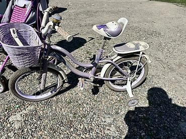 велосипед тринкс: Коляска, Другой бренд, цвет - Фиолетовый, Б/у — 2