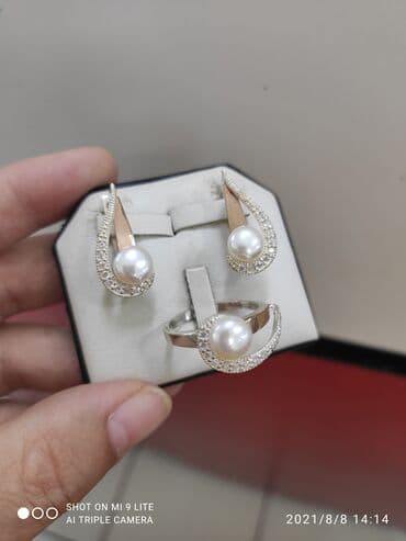 свадебные платья от производителя: Набор украшений, Проба 925, Женские, Новый — 4