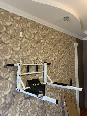 купить турник и брусья для дома: Турник, 3 в 1, Настенный, Новый, Бесплатная доставка — 1