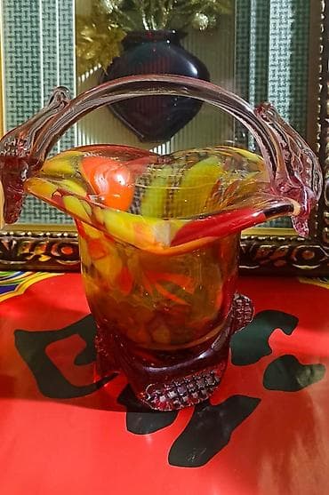 корзина севет: Ваза‑корзинка с ручкой СССР. Состояние идеальное. - Особенности — 1