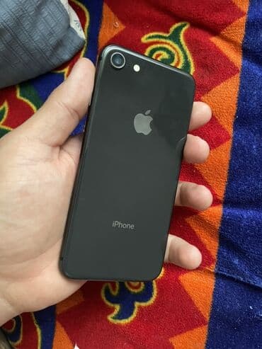 купить телефон iphone 8: IPhone 8, Колдонулган, 256 ГБ, Кара, 100 % — 2