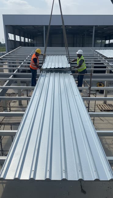 купить профнастил для крыши: Профнастил оцинкованный, листы большой длины. - Материал — 1