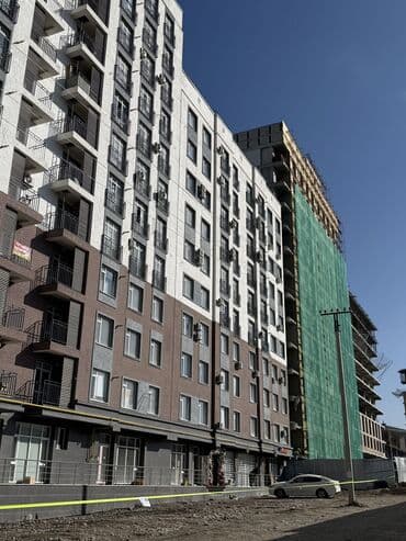 квартира в районе кызыл аскер: 1 комната, 47 м², Элитка, 8 этаж, ПСО (под самоотделку) — 5