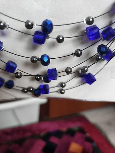 кыз узату платье: Комплект бижутерии Fashion Jewelry: многорядное ожерелье и серьги. - — 1