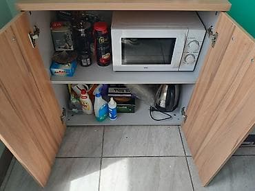 стандартные размеры кухонной мебели: Тумба для кухни, Без мойки, Напольная, ДСП, цвет - Бежевый — 2