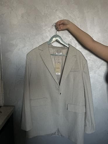 манго mango: Пиджак, Блейзер, Однобортная модель, L — 1