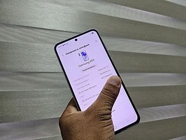 Samsung Galaxy A55 5G, Колдонулган, 128 ГБ, түсү - Ак, 1 SIM, 2 SIM — 5