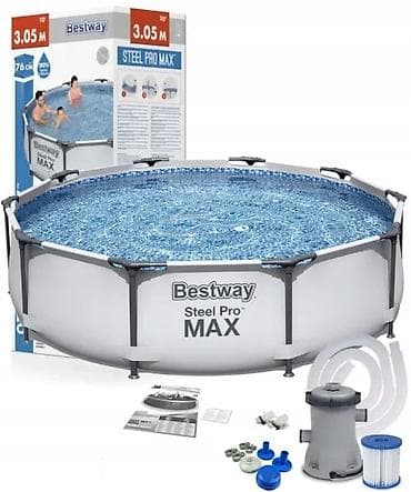 скитер: Каркасный бассейн Steel Pro Max Bestway 305 х 76 (305x76) см, круглый — 4